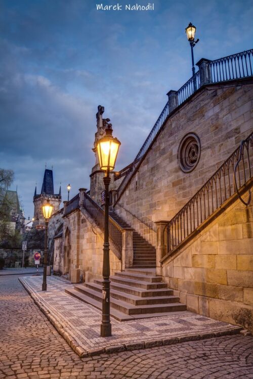 Praha - Krannerovo schodiště u Karlova mostu