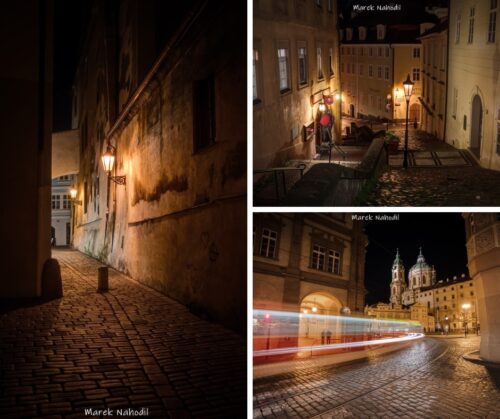 Magická Praha X. - Sada tří fotografií 60x40cm