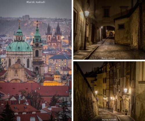 Magická Praha XII. - Sada tří fotografií 60x40cm