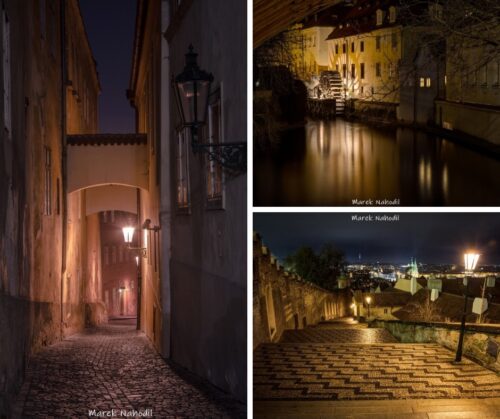 Magická Praha III. - Sada tří fotografií 60x40cm