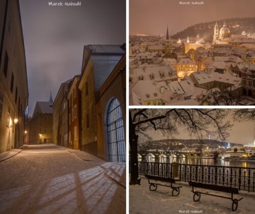 Magická Praha IV. - Sada tří fotografií 60x40cm