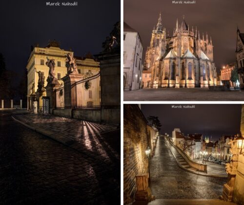 Magická Praha V. - Sada tří fotografií 60x40cm