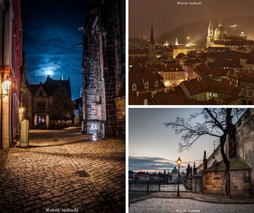 Magická Praha VII. - Sada tří fotografií 60x40cm