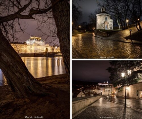 Magická Praha VIII. - Sada tří fotografií 60x40cm