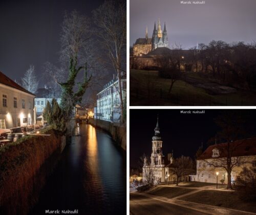Magická Praha IX. - Sada tří fotografií 60x40cm